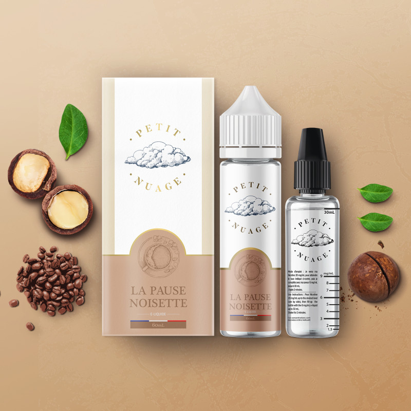 La Pause Noisette 60ml - Petit Nuage - Shortfill Format 1 La Pause Noisette 60ml - Petit Nuage - Shortfill Format